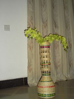 traditional pot flowers and baskets