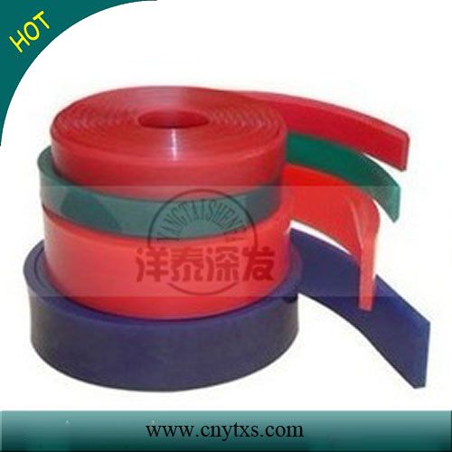 Polyurethane squeegee rubber for screen printing