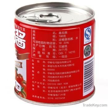 china factory 2013 tomato paste red 210g tinned metal can