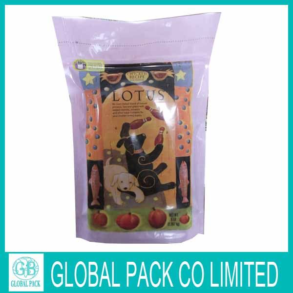 Stand Up Aluminum Foil Bag For Pet Food Packaging With Zipper