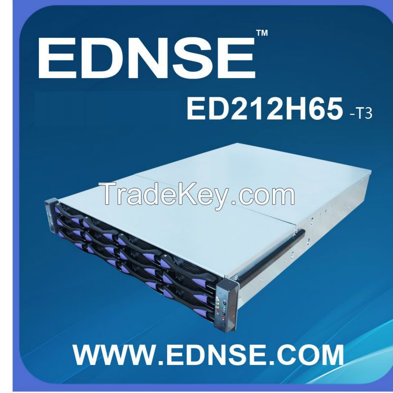 2014 ED212H65-T3 2U 12 hdd bays SERVER CHASSIS with length extendable data case