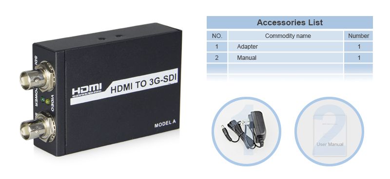 HDMI to SDI converter with SRC function  HLHS000A