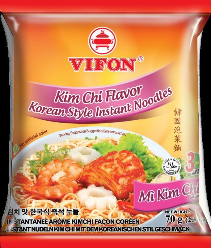 Korean Style Kim Chi Flavor Instant Noodles 70g