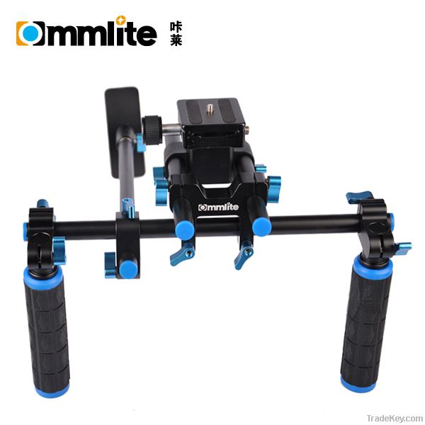Commlite Double-hand video Rig and support with shoulder pad
