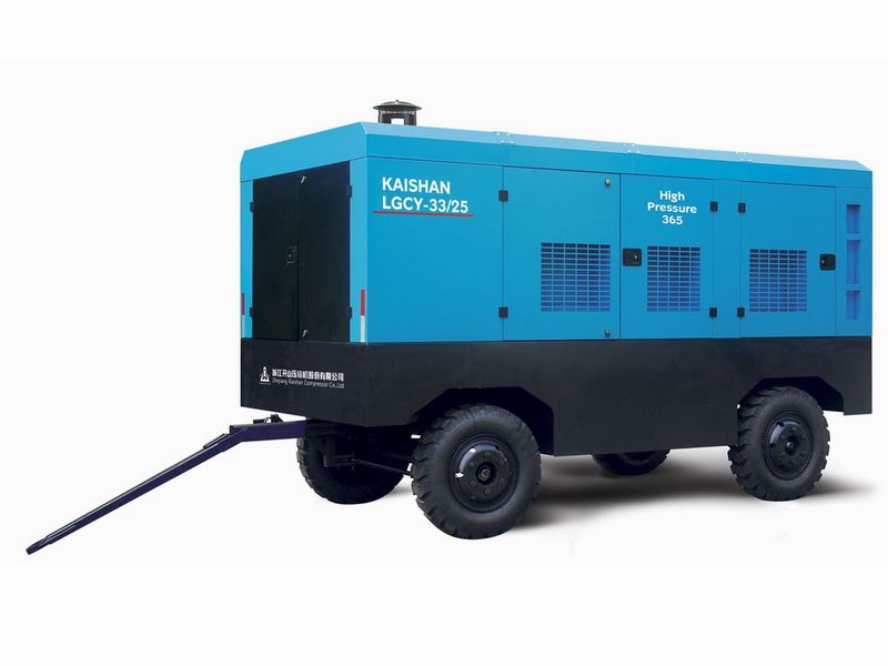 Diesel Engine Portable Screw Air Compressor