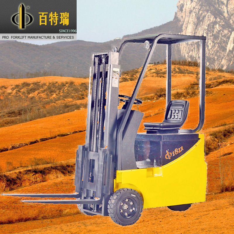 three wheels electric forklifts container forklift with dc motor 