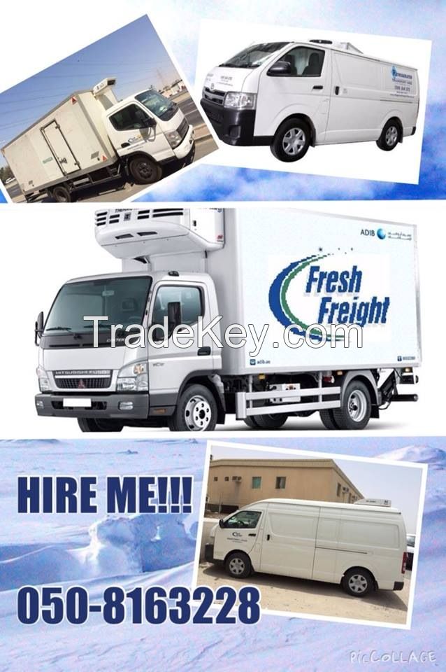 Refrigerated Truck,Chiller Van,Freezer pick up,Reefer Trailer Rental UAE