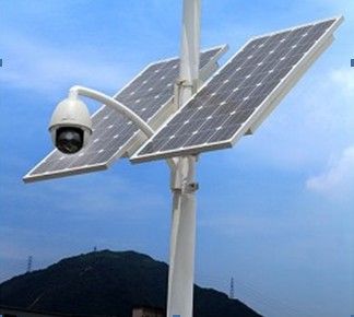 3G high speed dome camera support zooming and solar panel powered