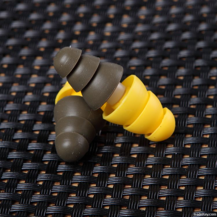 two-tips design high quality with best price silicone earplugs