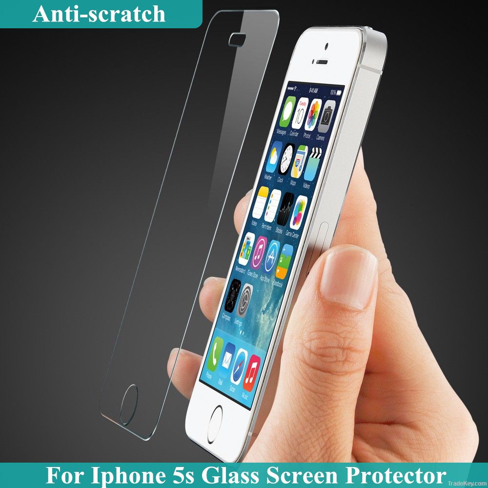 Factory Supply 0.2mm Anti-scratch Tempered Glass Screen Guard For Iphone 5s
