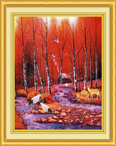 energy saving and heat insulation eco-friendly carbon heating painting and oil painting 