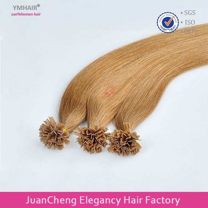 Wholesale Remy European flat Hair Extensions Fashion Keratin flat Tip hair