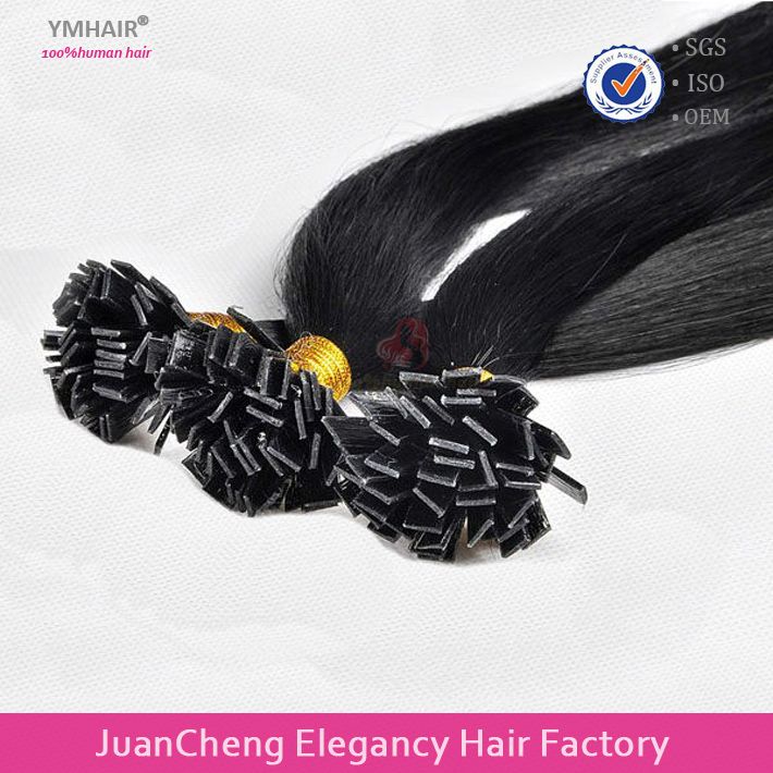 Wholesale Remy European flat Hair Extensions Fashion Keratin flat Tip hair