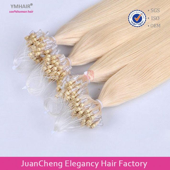 Wholesale fashion remy micro ring loop hair extension, cheap loop remy hair micro rings extensions