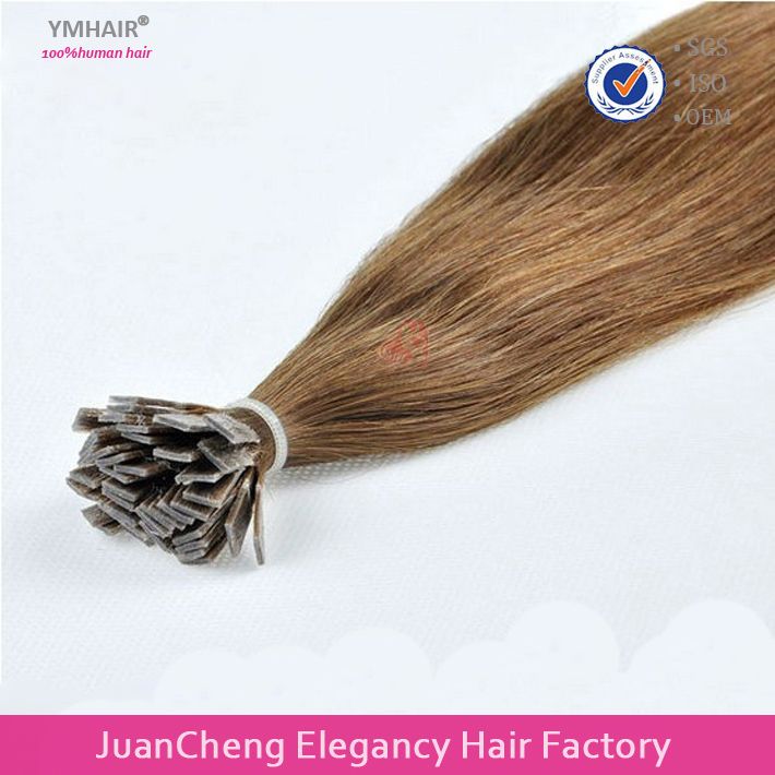 Wholesale Remy European flat Hair Extensions Fashion Keratin flat Tip hair