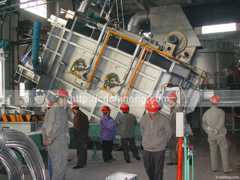 20T-50T tilting auminium holding furnace gas type