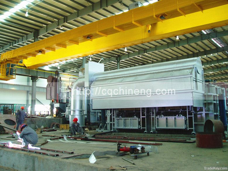 15T-50T Two doors tilting type aluminium holding furnace