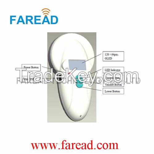 LF RFID reader Animal Handheld Reader  pet scanner for Livestock  identification