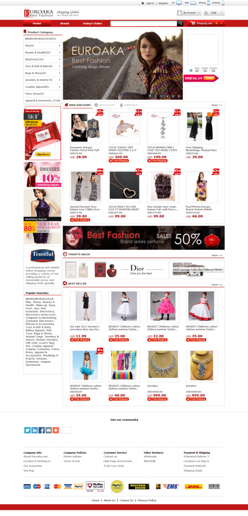 Affordable Online Shopping Website Design Software