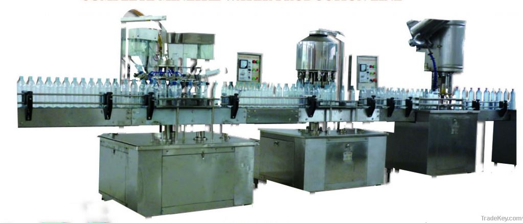 Automatic Bottle Washing, Filling & Caping Machine