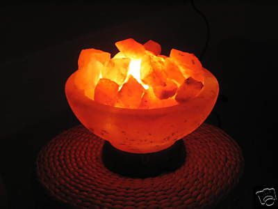 Rock Salt made Lamps