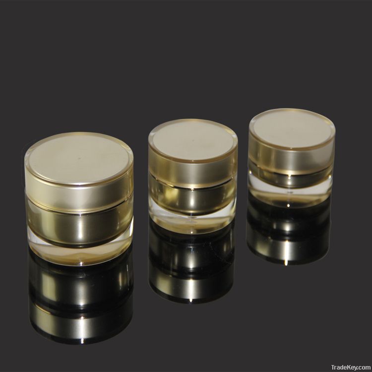 popular round acrylic cream jar for personal use