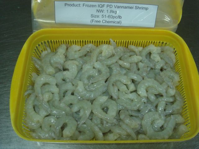 Shrimp Vanamei HOSO Raw 100% Net weight