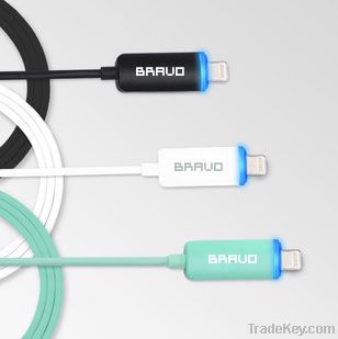 Wholesale - New Led USB Cable For Iphone5/IPad Mini/IPad4/Itouch 5