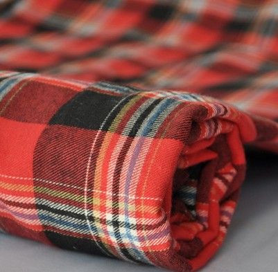 100% yarn dyed Cotton Flannel Fabric