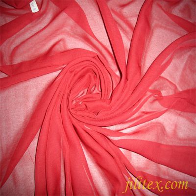spun polyester high twist voile grey fabric for scarf 50s 60s 80s