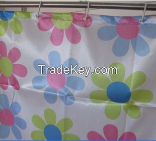 printed polyester shower curtain