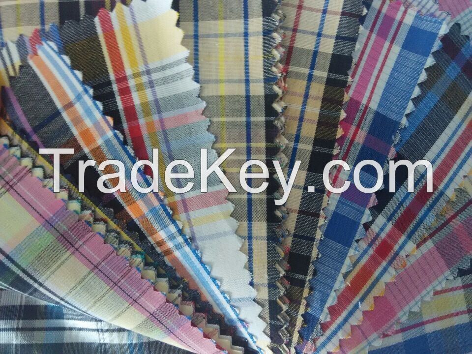  cotton fabric yarn dyed check