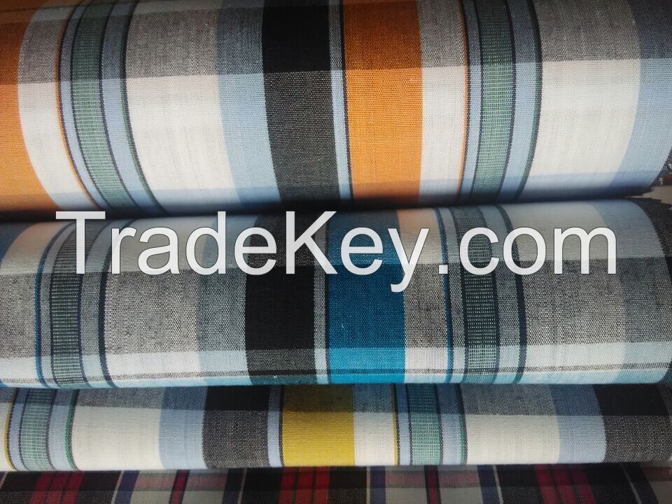cotton 40S yarn dyed fabric for shirt