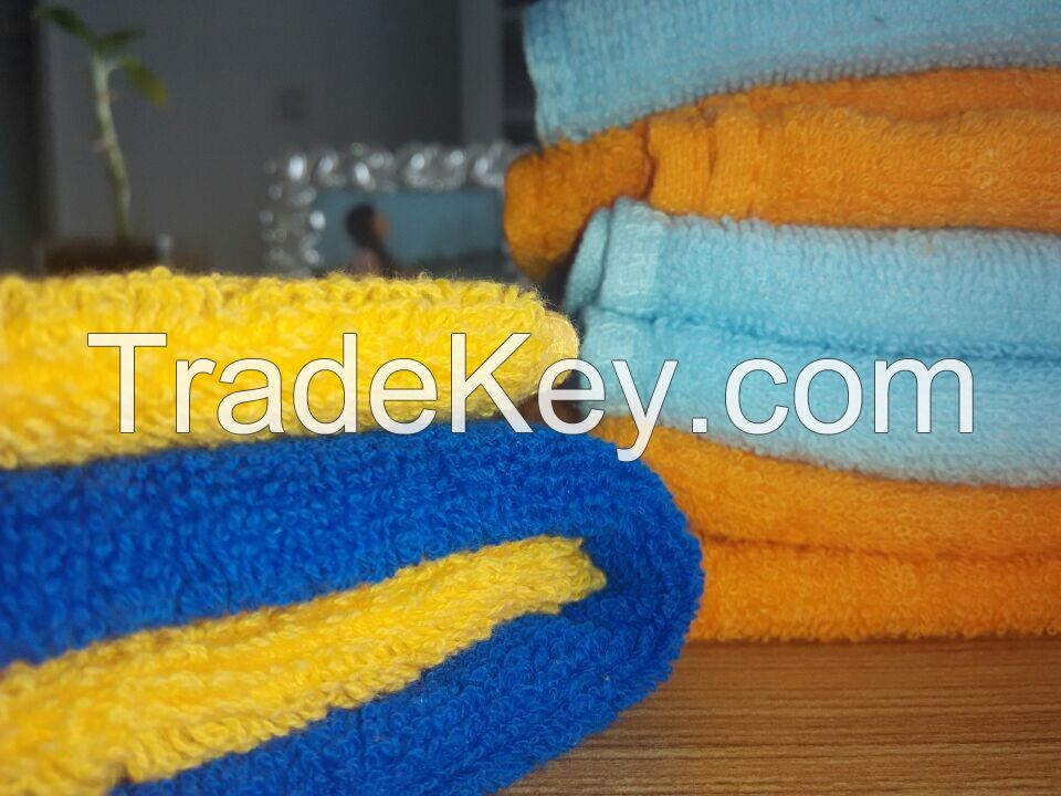 100% cotton solid color soft hand towel bath towel
