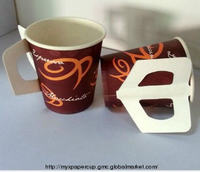 7oz  single wall  paper cups with handle