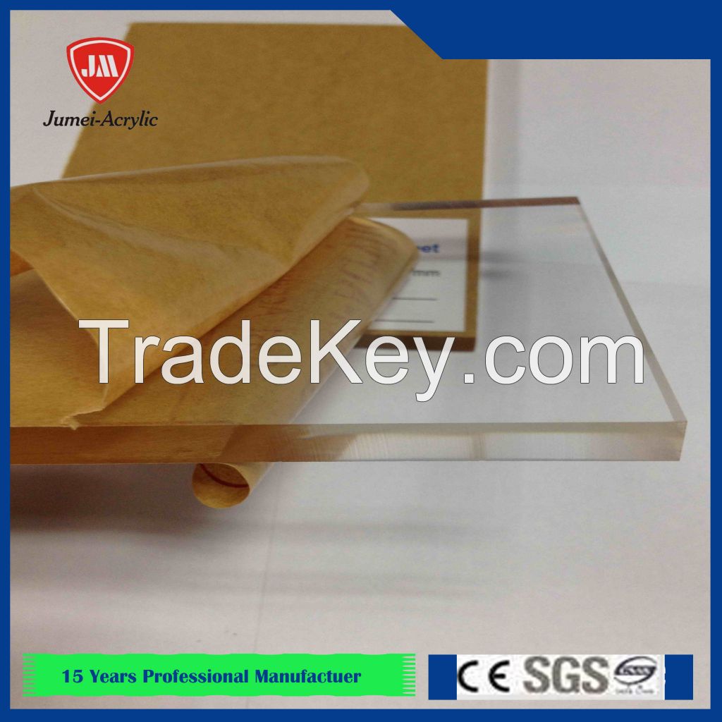 Jumei factory directly sale clear/colored plexiglass sheet