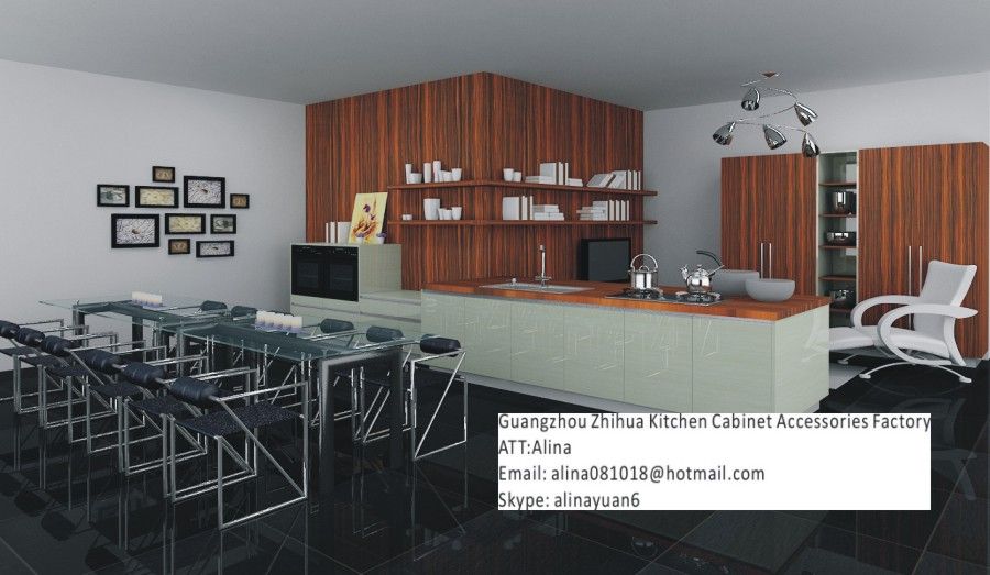 classic kitchen cabinetï¼Œhigh glossy / uv/acrylic finishing cabinet doors