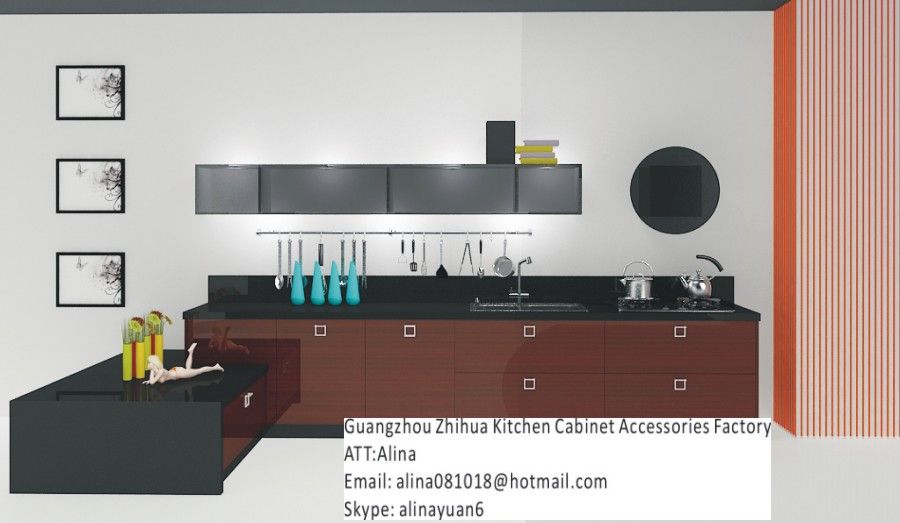 modern modular kitchen cabinet, acrylic cabinet doors