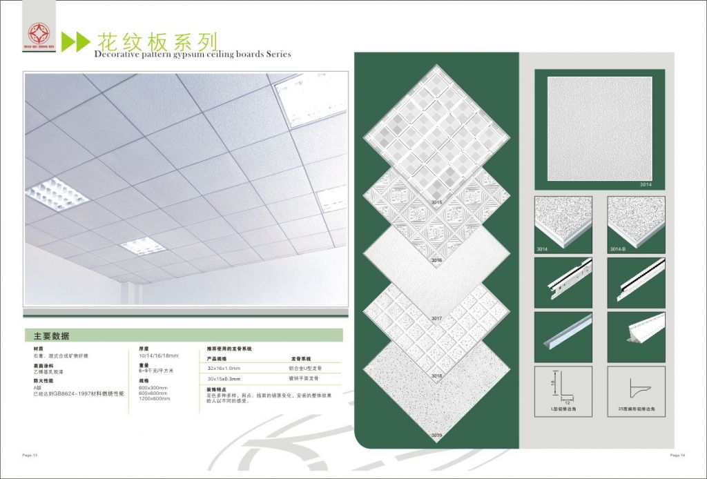 gypsum ceiling board/platerboard/dry wall