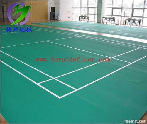 PVC sports floor for indoor badminton