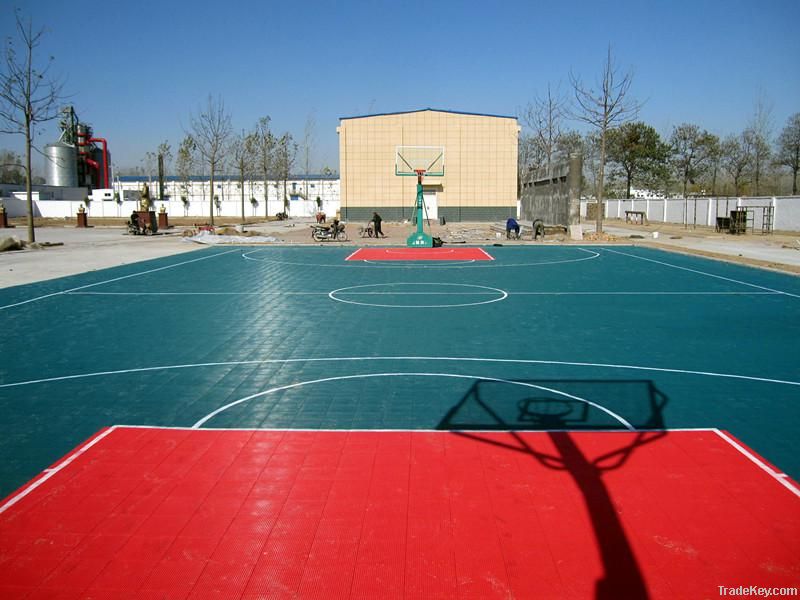 outdoor basktetball floor PPinterlock floor