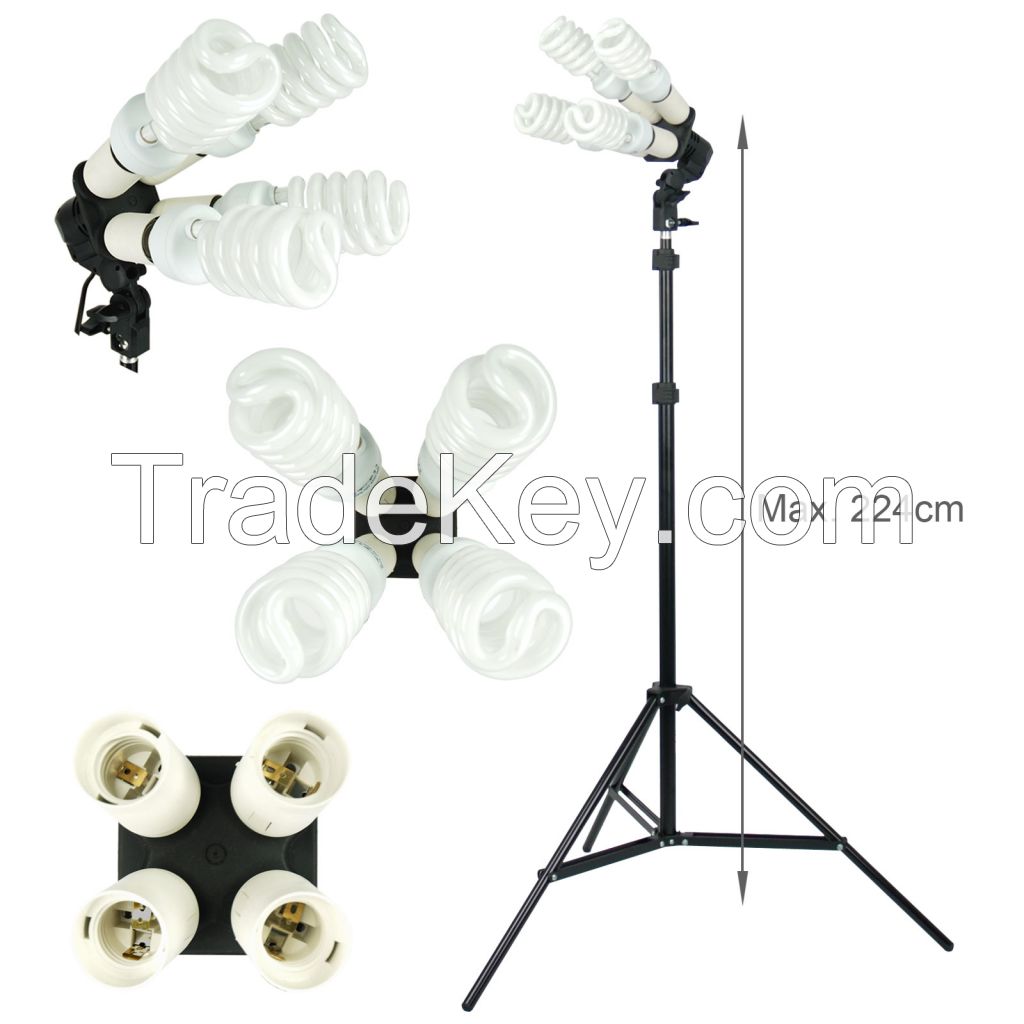 New Studio Photography Soft White Umbrella Light Lighting Stand Kit 8 x 45W