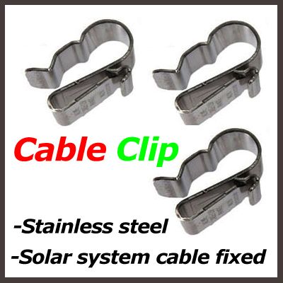 stainless steel solar system cable wire clip 