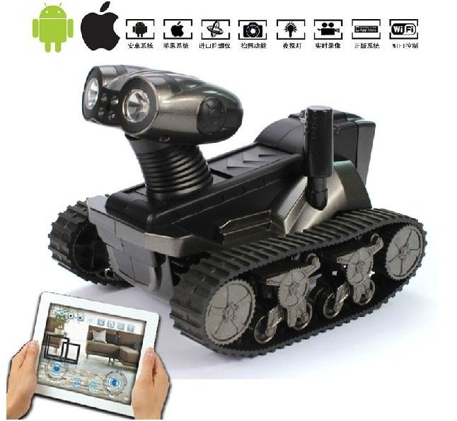 2013 New Arrived!ios/android Wifi Controlled Wirelesstank With Moving Camera Wifi Tank With Camera