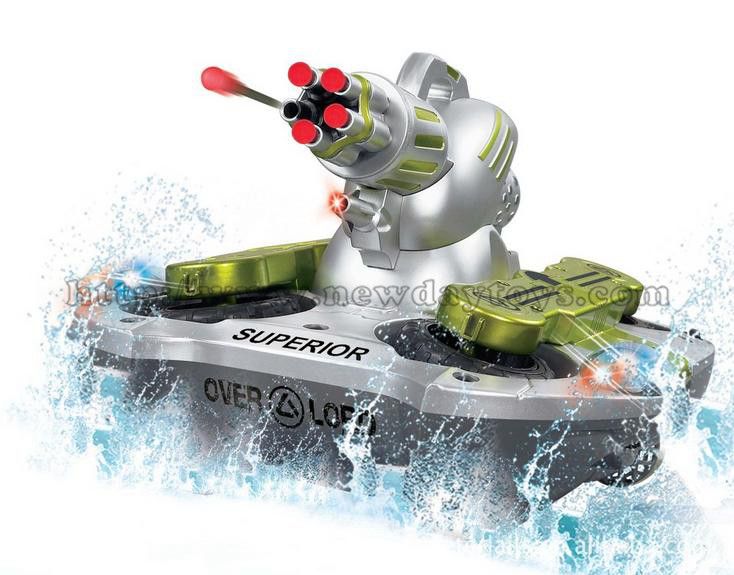Hot rc toy! rc amphibious tank(shoot target) 