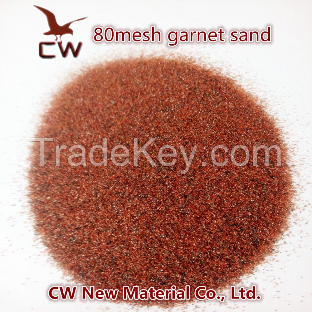 80mesh  garnet sand for water jet cutting abrasive