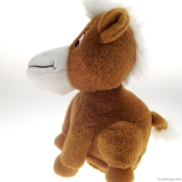 lifelike horse plush toys, laughing toy