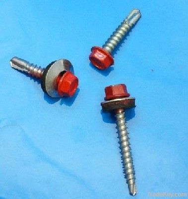 Painted Hexagon Self Drilling Roofing screws