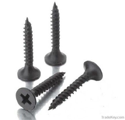 black phosphated drywall screw