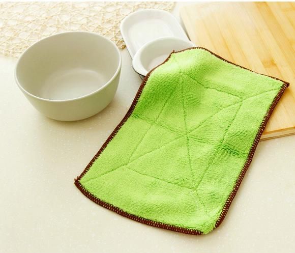 Dual Face Microfiber Wiper Cleaning Cloth/kitchen Towel Super Absorbant